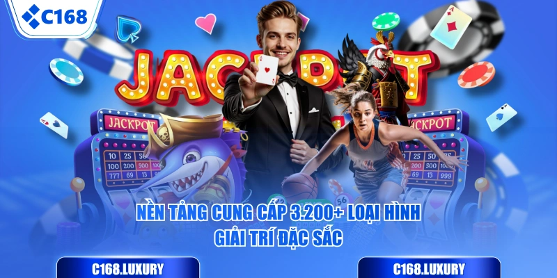 Nền tảng cung cấp 3.200+ loại hình giải trí đặc sắc