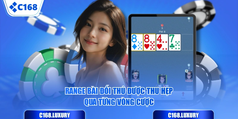 Range bài đối thủ được thu hẹp qua từng vòng cược